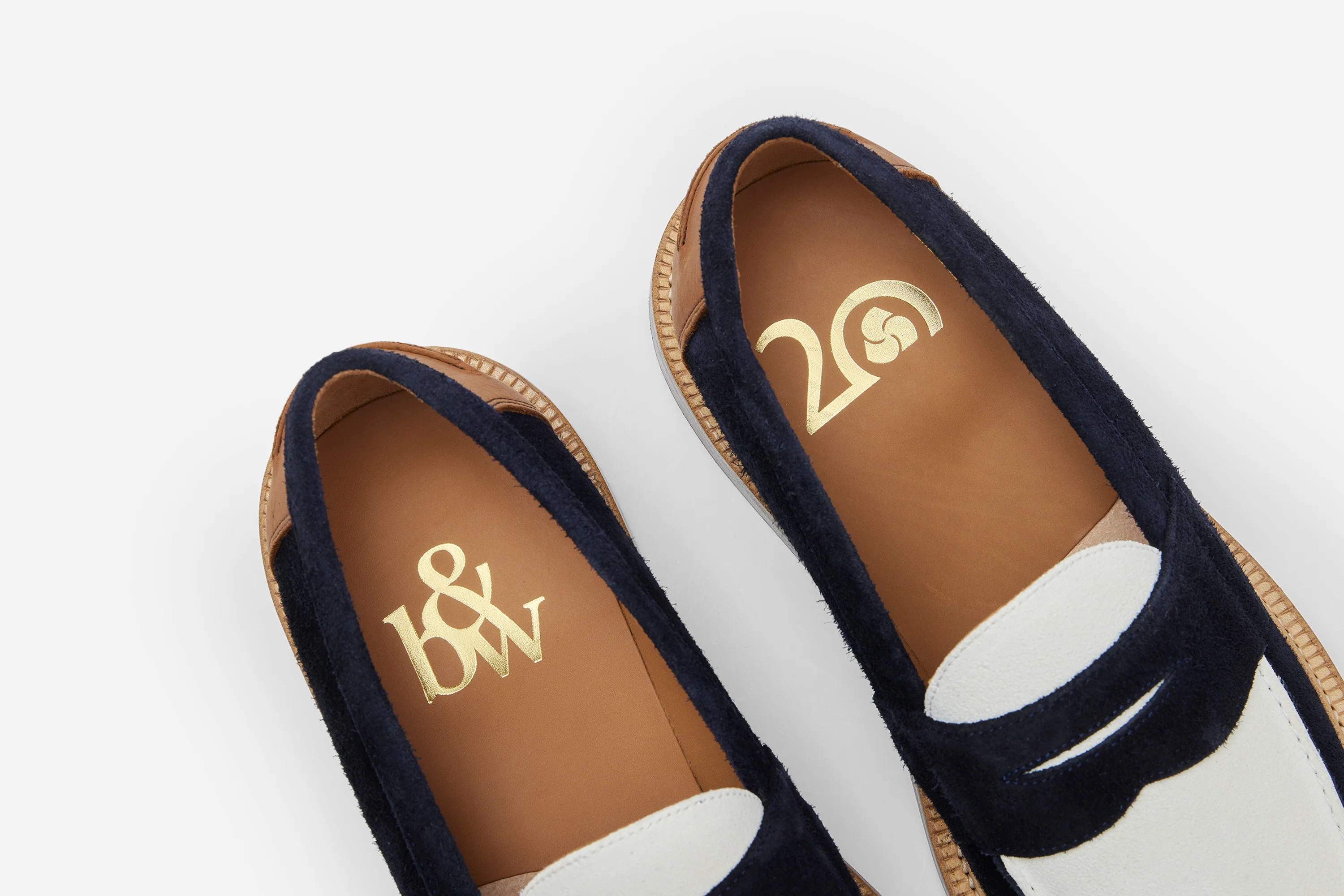 20th Anniversary Loafer ~ Navy/Cream Suede - Image 4