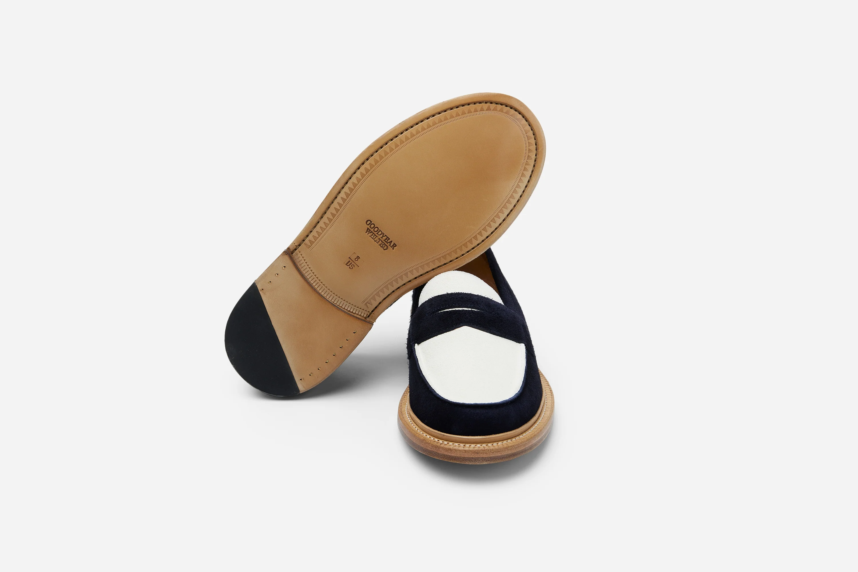 20th Anniversary Loafer ~ Navy/Cream Suede - Image 5