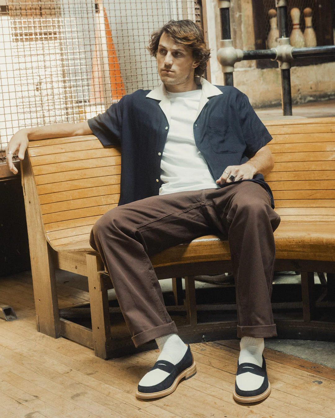 20th Anniversary Loafer ~ Navy/Cream Suede - Image 6