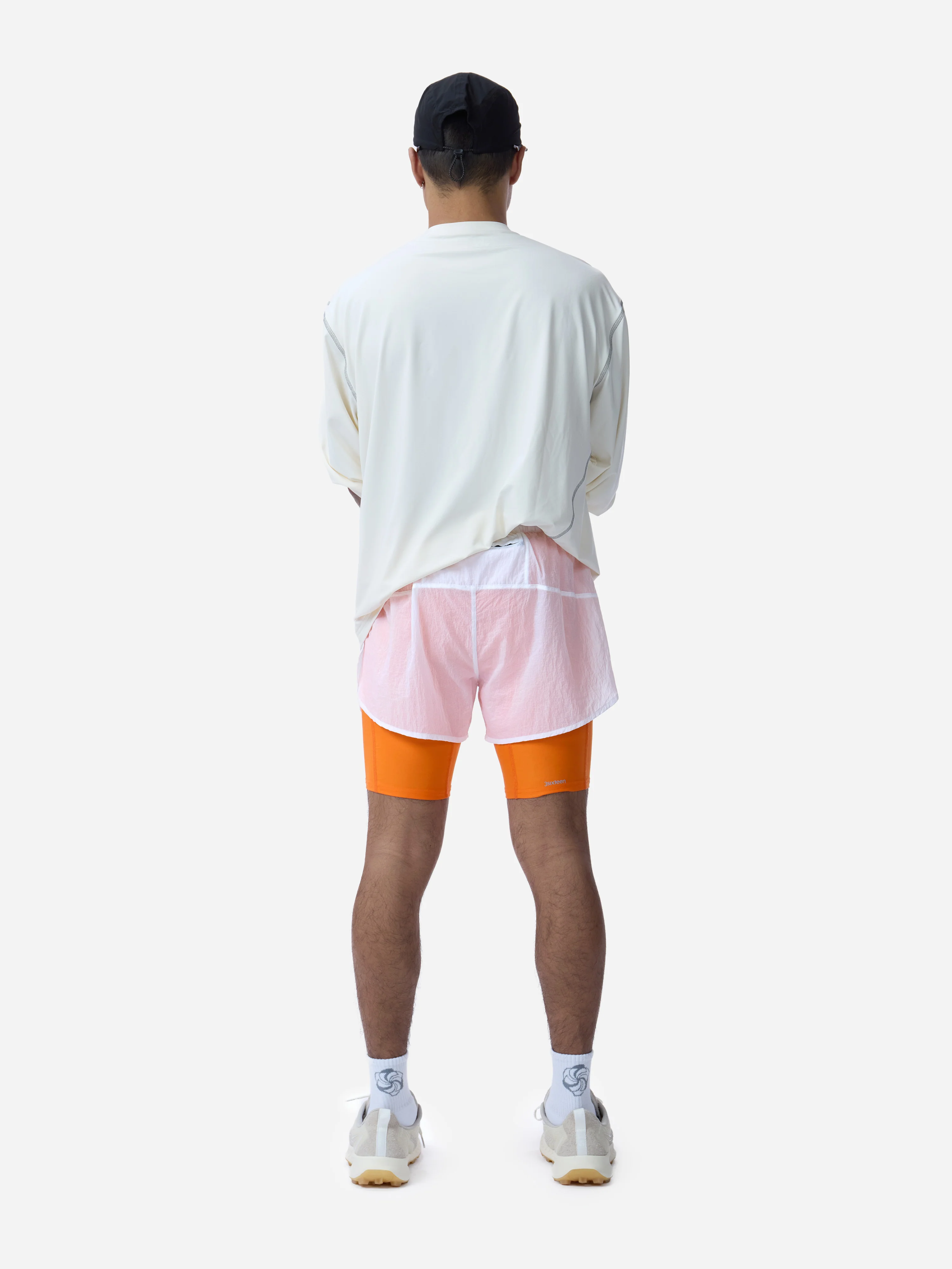 Pace Short ~ White/Orange - Image 3