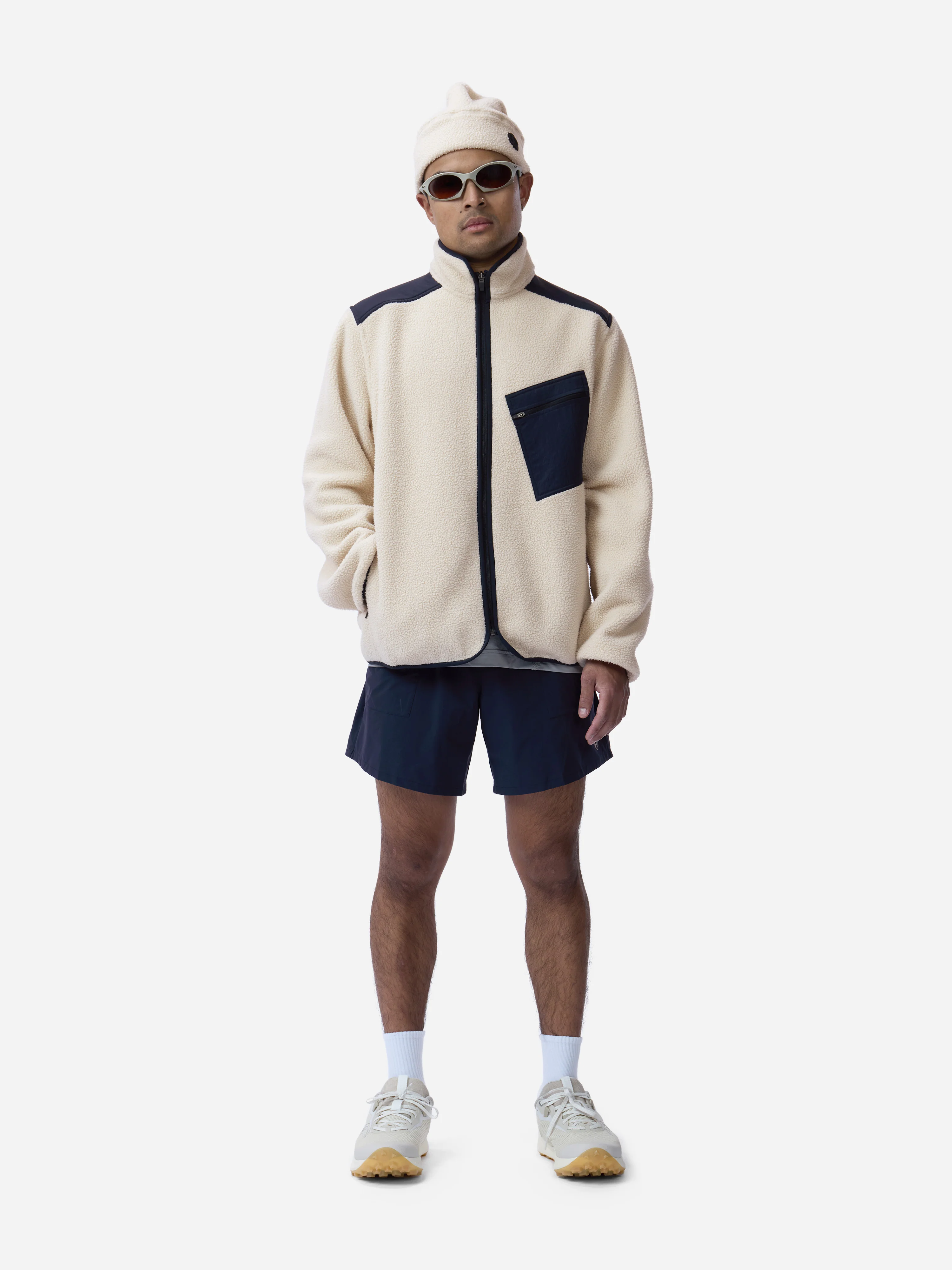 Summit Fleece ~ Ecru/Midnight - Image 3