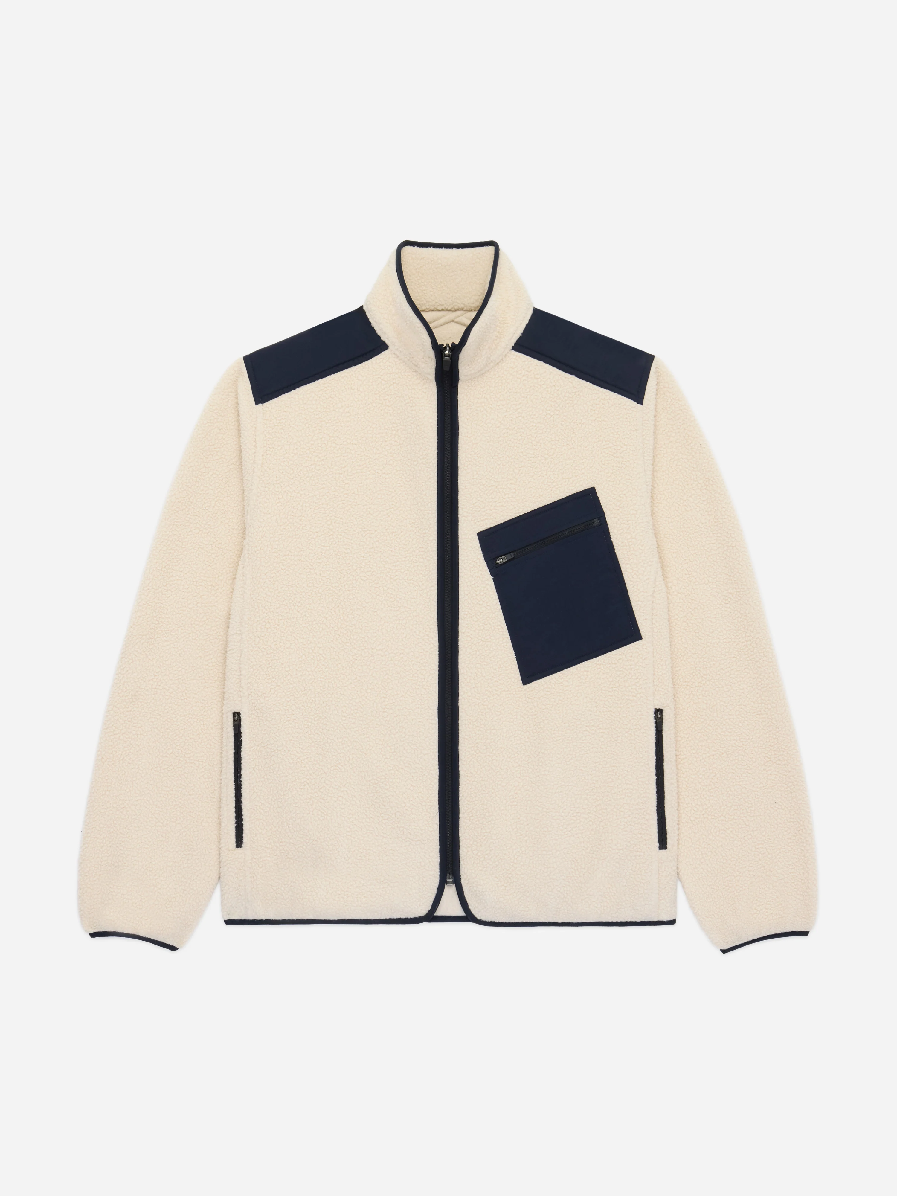 Summit Fleece ~ Ecru/Midnight - Image 4