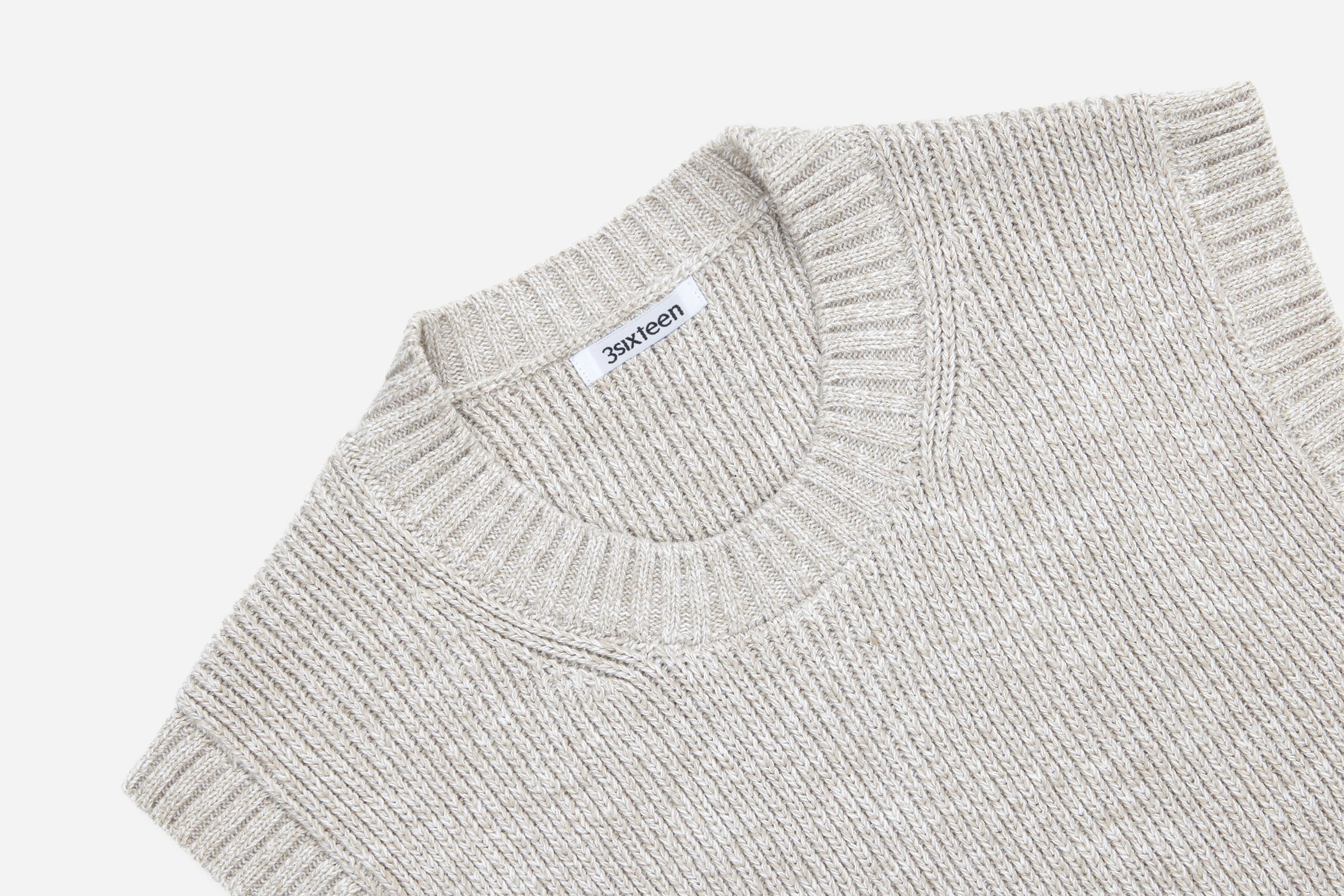 Sweater Vest ~ Natural Marled Yarn - Image 3